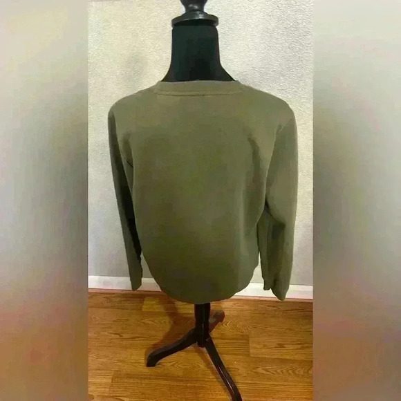 Tommy Hilfiger Sweatshirt Men's Size Large Green Crew Neck Long Sleeve - Picture 2 of 5